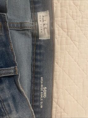 Nicole Miller Light Blue High-Rise Ankle Jeans
